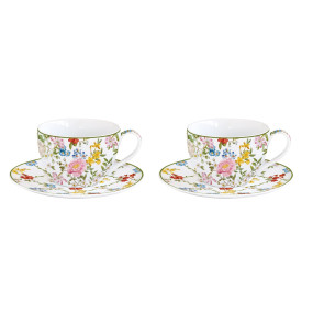 CONJ. 2 CHÁVENAS DE CAFÉ COM PIRES Garden Dreams